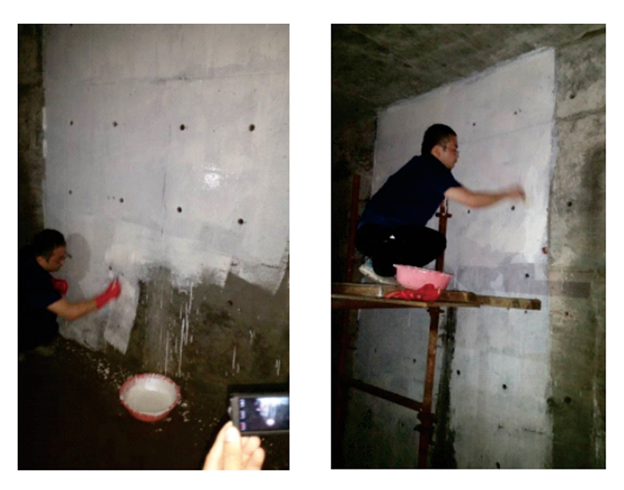 珠海七星級芙蓉樹酒店地下4層停車庫墻面防滲防水修繕工程